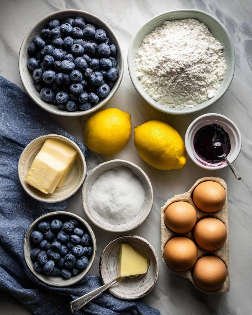 Blueberry Lemon Mascarpone Tart