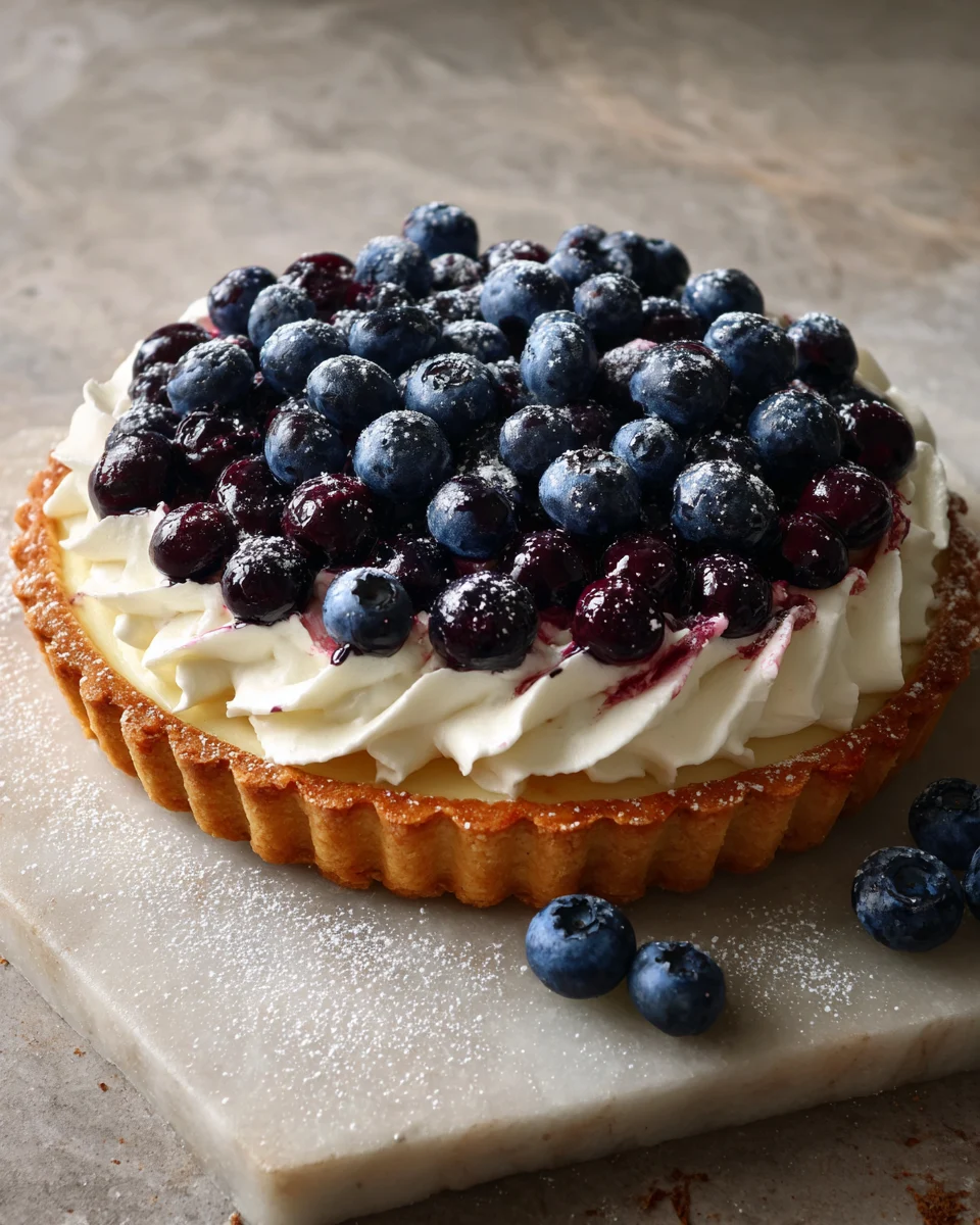 Blueberry Lemon Mascarpone Tart