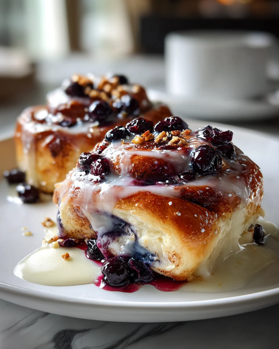 Blueberry Lemon Sweet Rolls Recipe