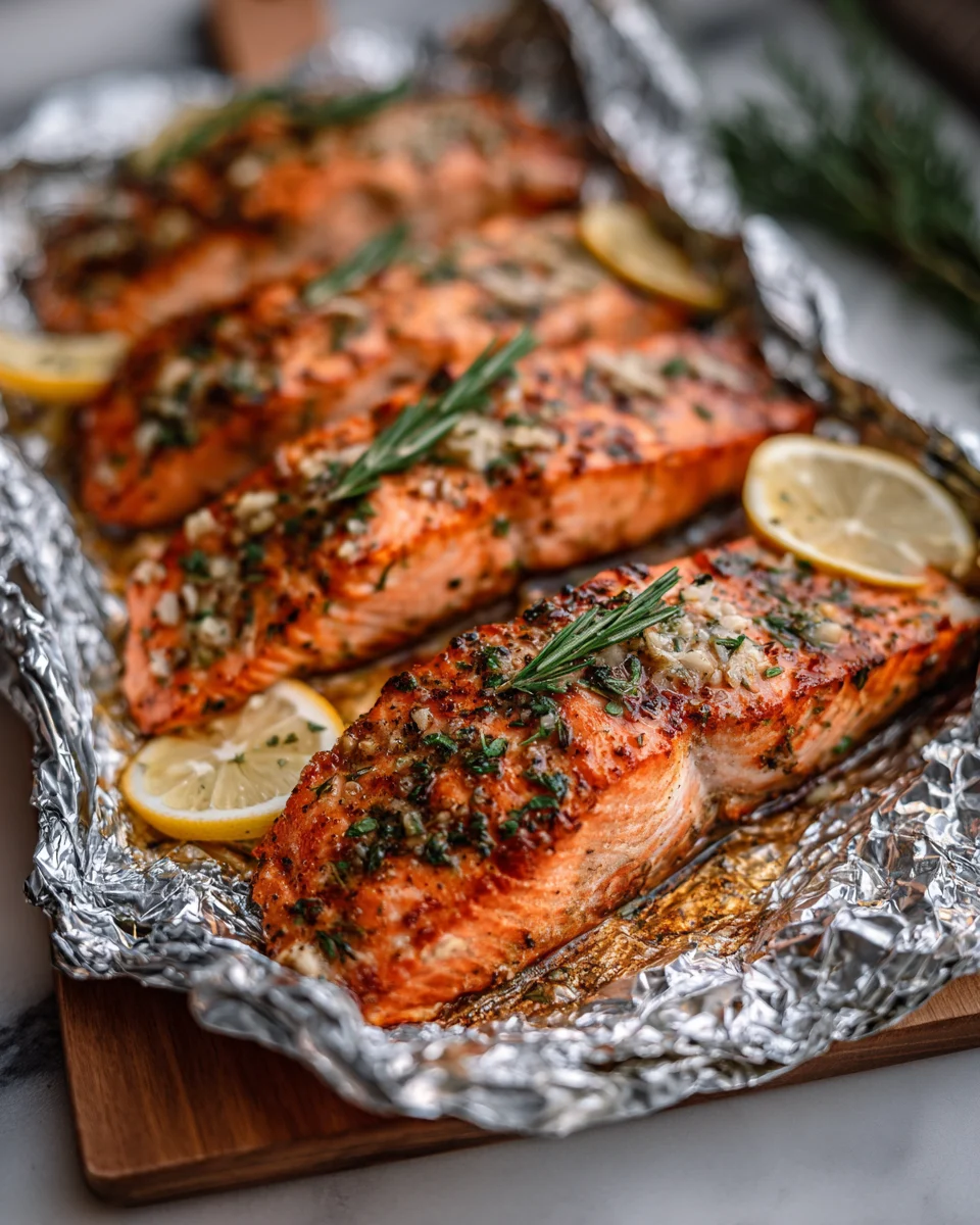 Brown Sugar Garlic Salmon Foil Packets