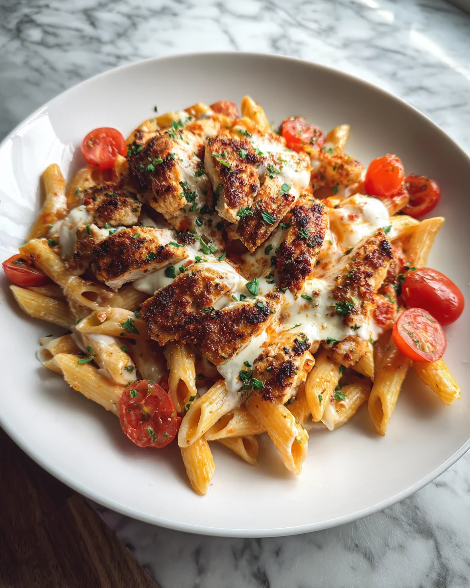 Cajun Chicken Mozzarella Penne