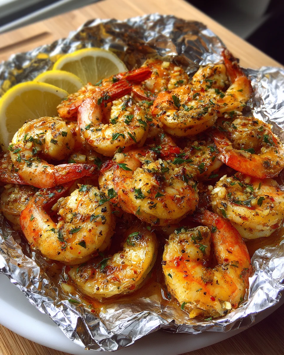 Cajun Garlic Shrimp Foil Packets