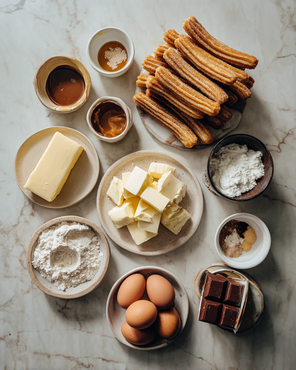 Caramel Cheesecake Stuffed Churros