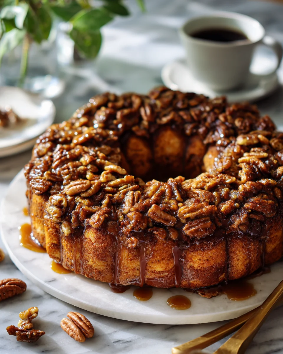 Caramel Pecan Cinnamon Coffee Cake