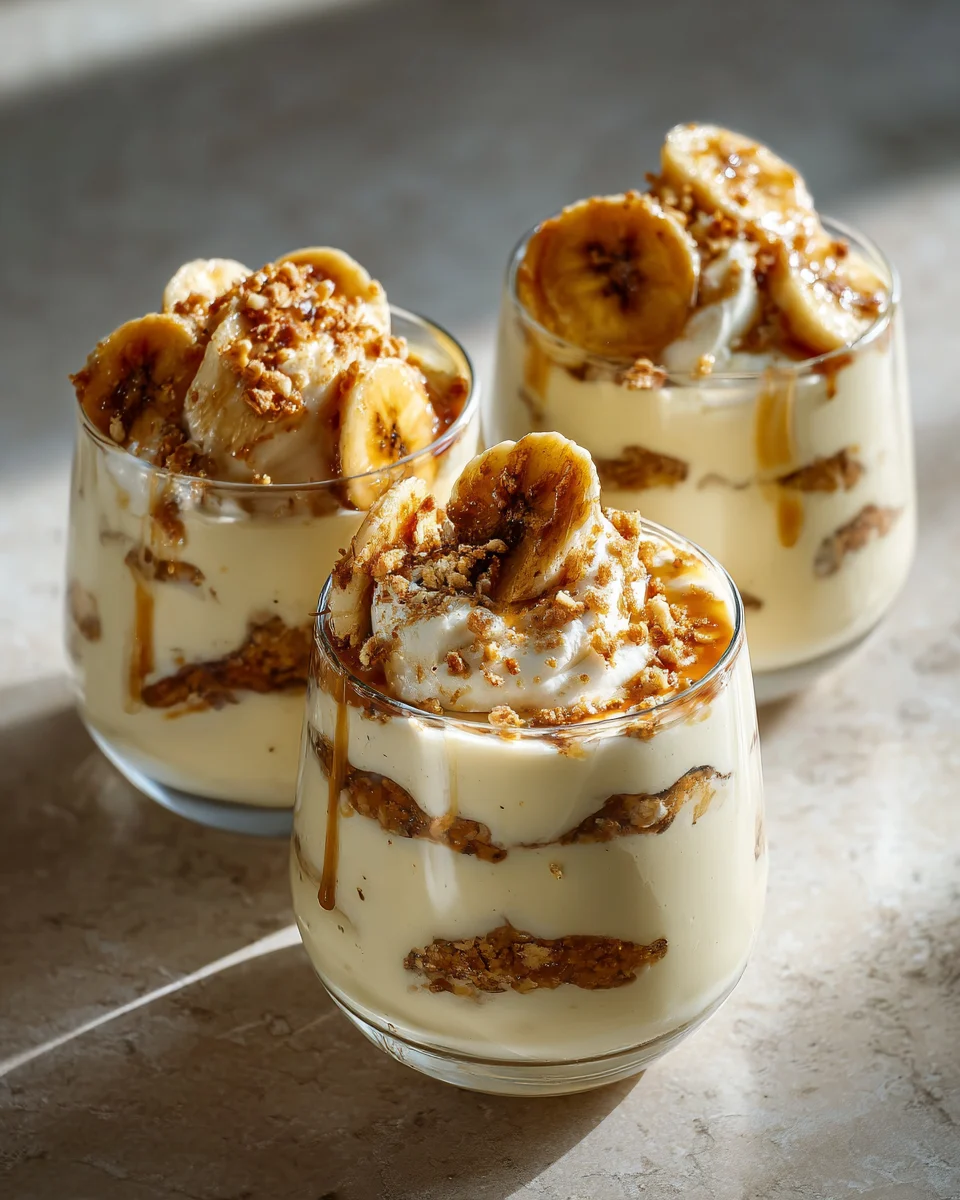 Caramelized Banana Pudding Parfaits