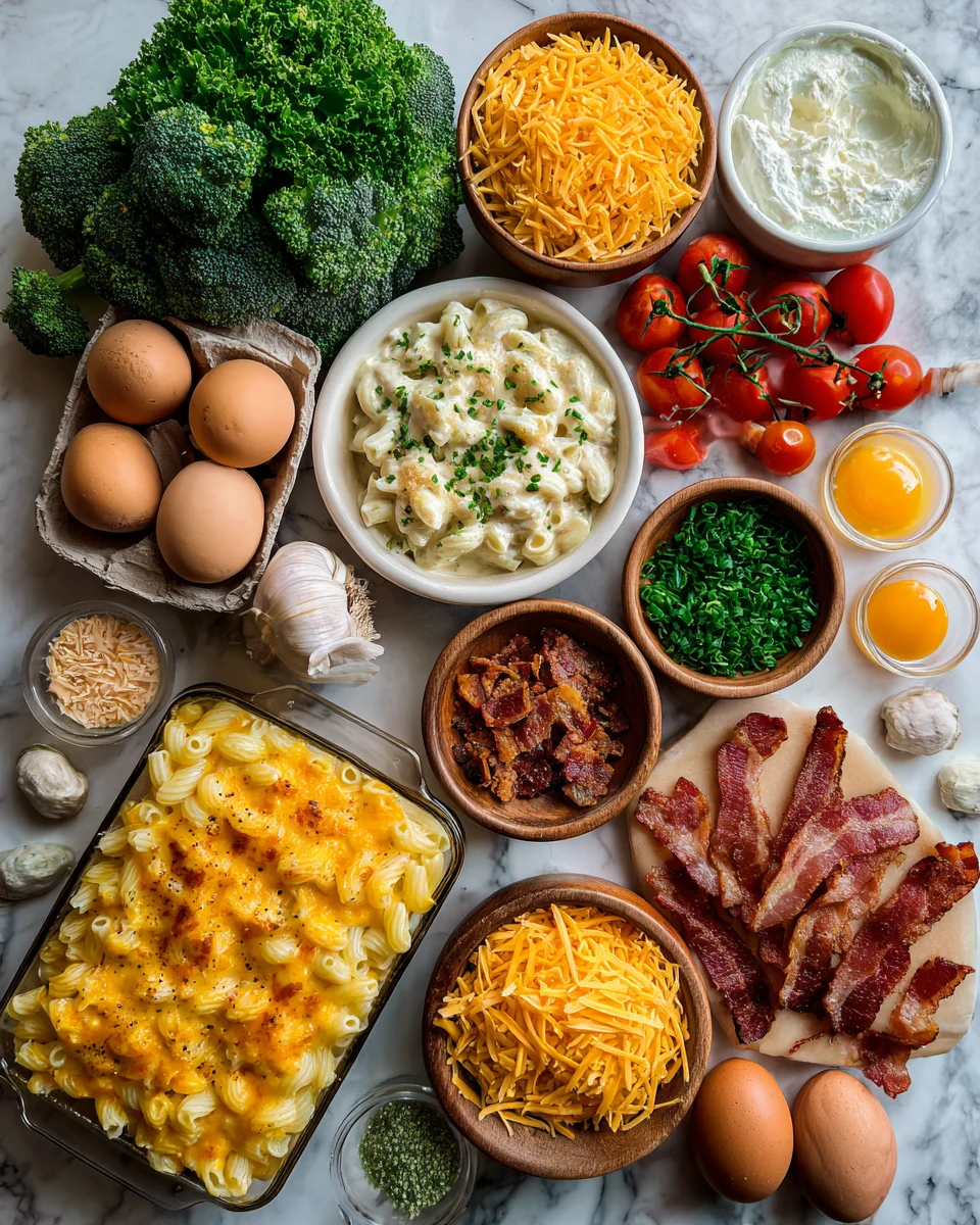 Cheddar Bacon Ranch Pasta Bake