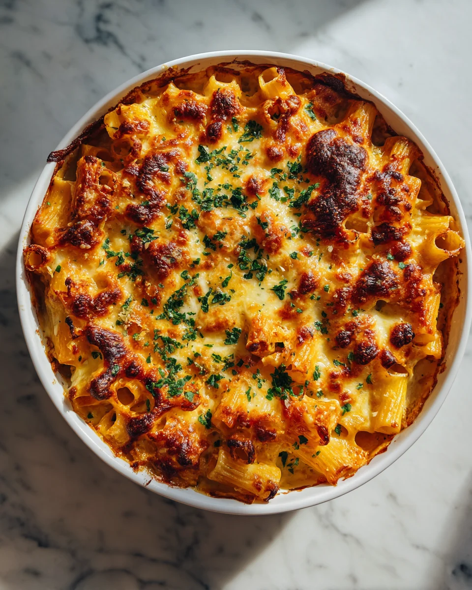Cheesy Baked Rigatoni Recipe