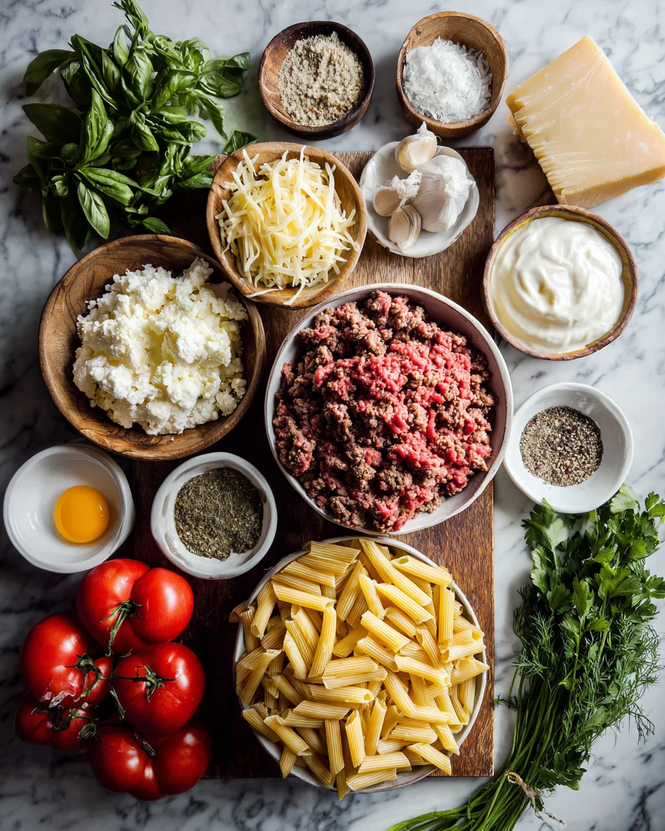 Cheesy Ground Beef Pasta Bake
