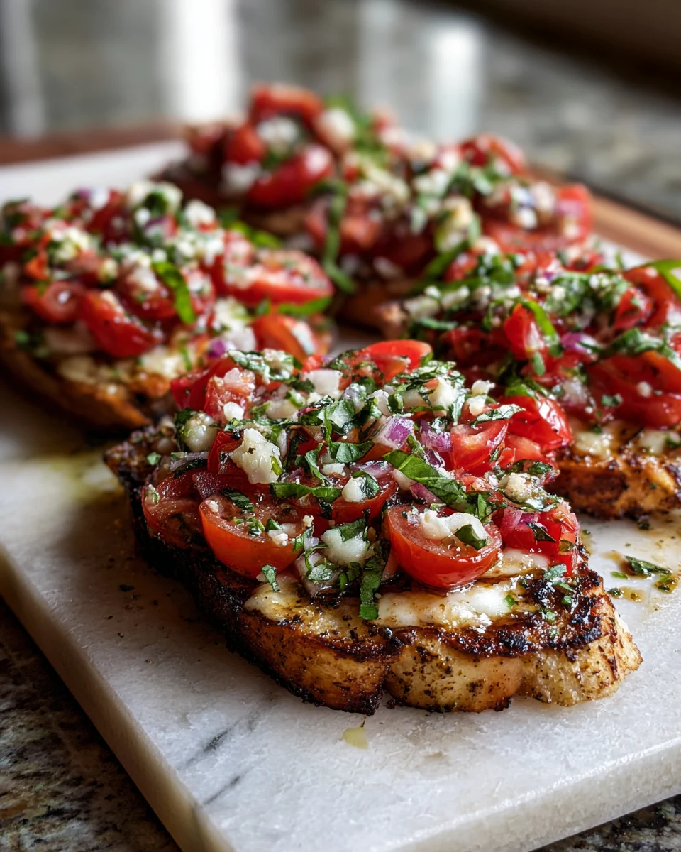 Chicken Bruschetta Sheet Pan Dinner
