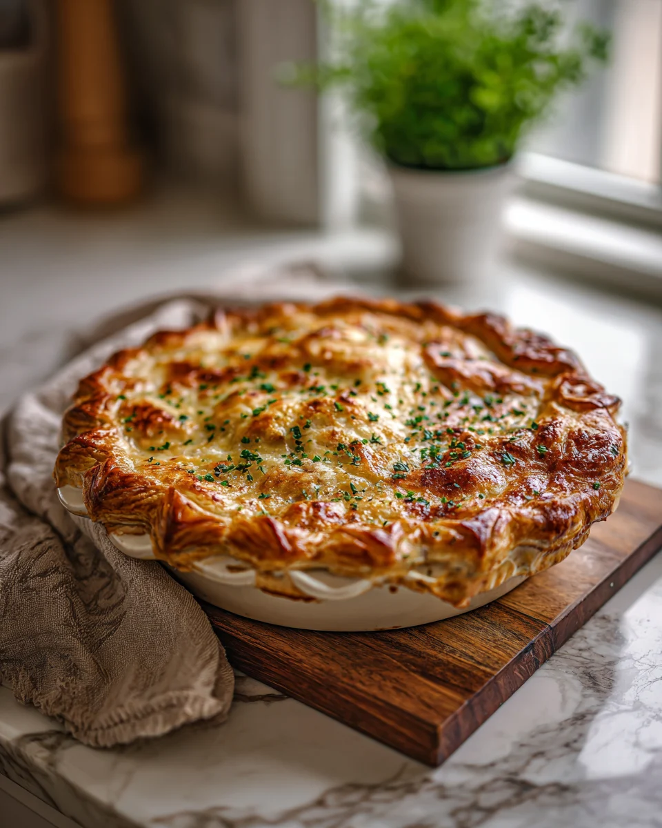 Chicken And Caramelized Onion Pot Pie