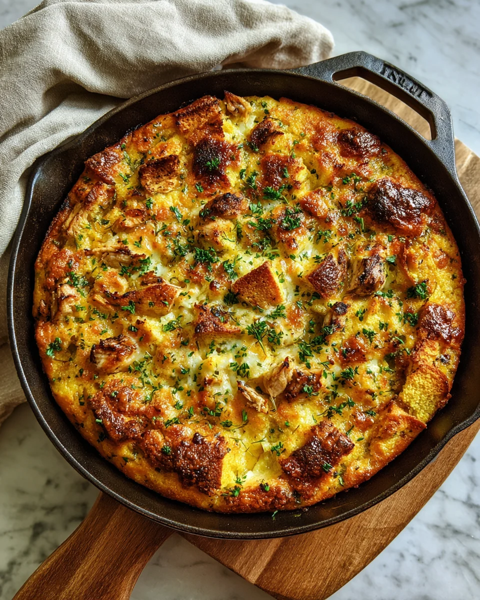 Chicken And Cornbread Skillet Bake: A Tasty Tradition