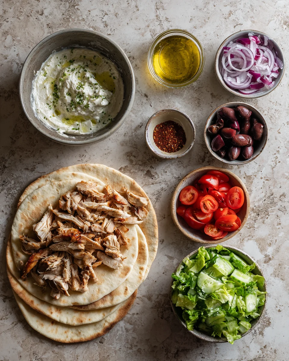 Chicken Gyro Pita Pockets
