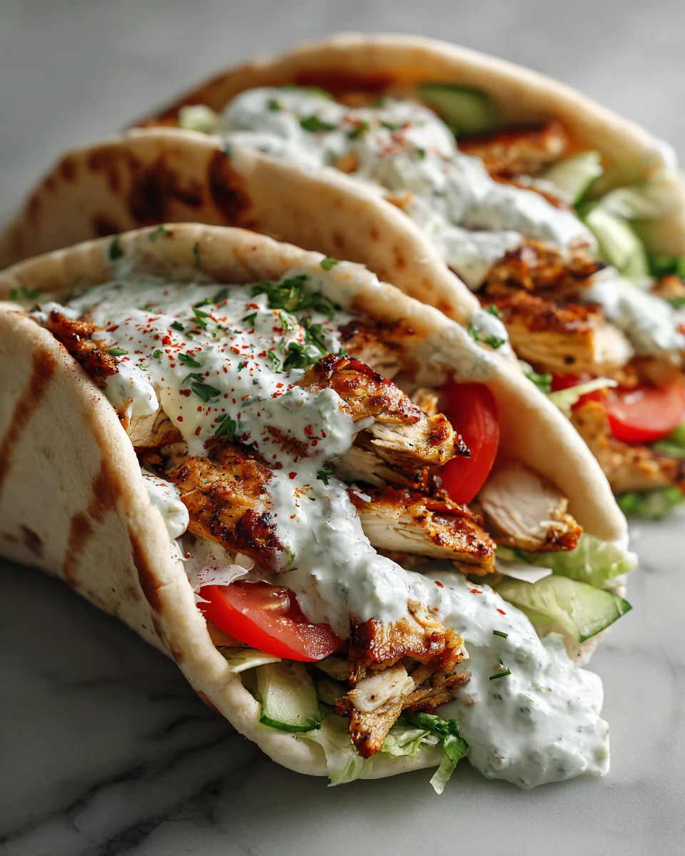 Chicken Gyro Pita Pockets