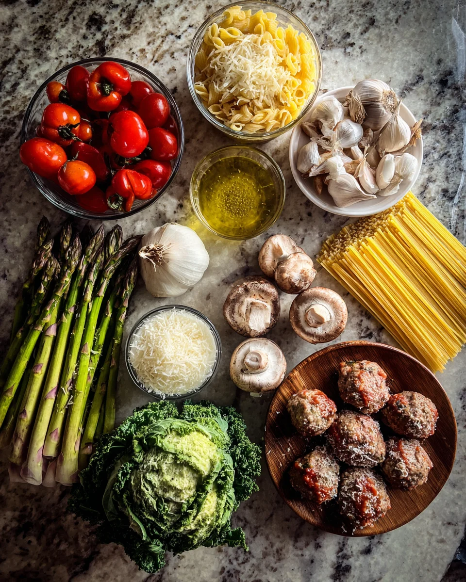 Delicious Chicken Piccata Meatball Pasta Recipe