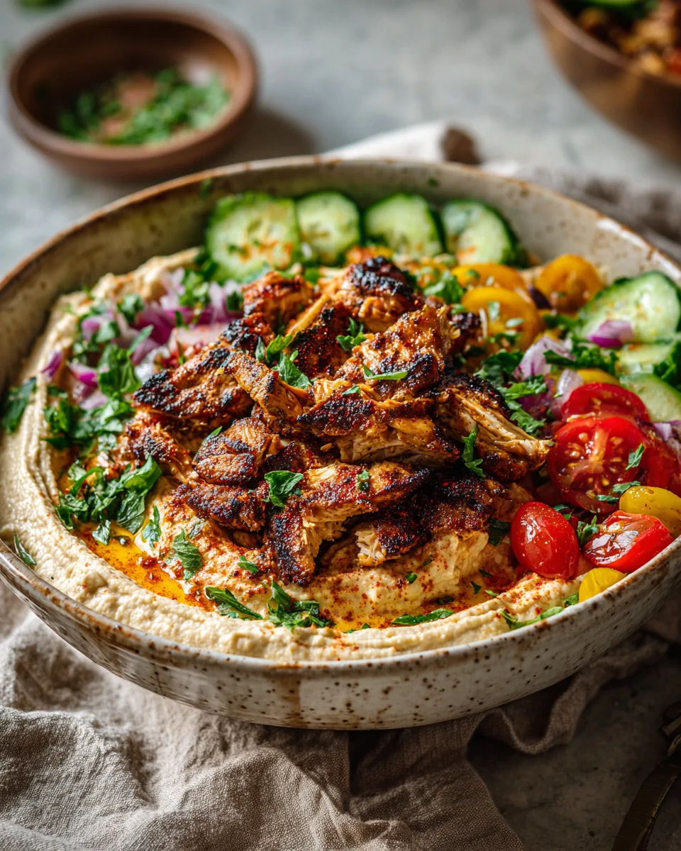Chicken Shawarma Hummus Bowls: A Delicious and Easy Recipe