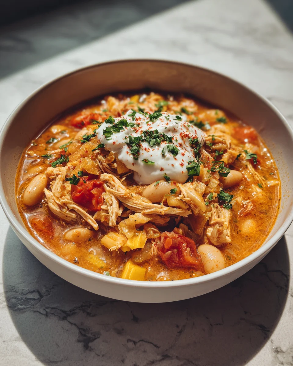 Hearty Chicken and White Bean Chili