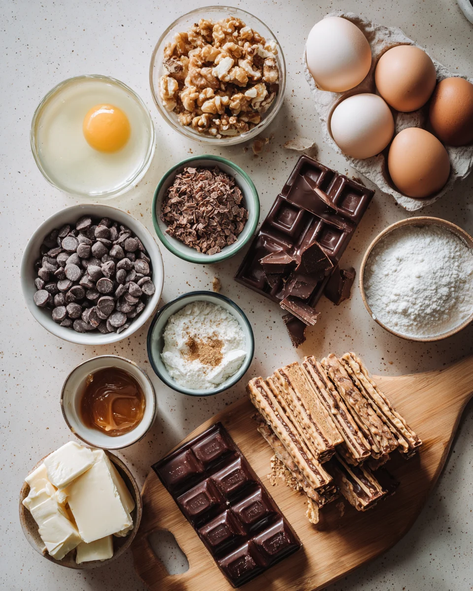 Chocolate Caramel Wafer Crunch Bars