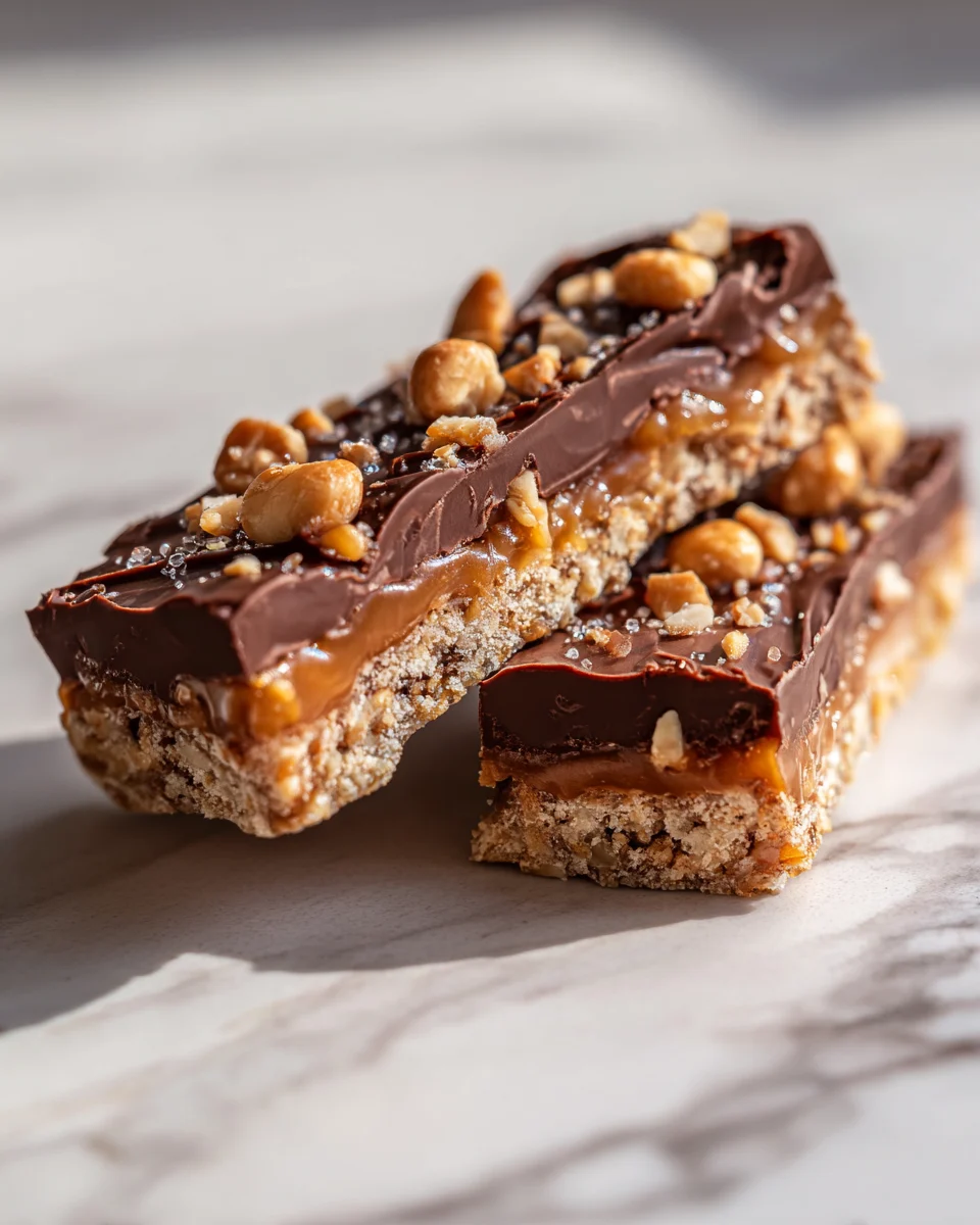 Chocolate Caramel Wafer Crunch Bars