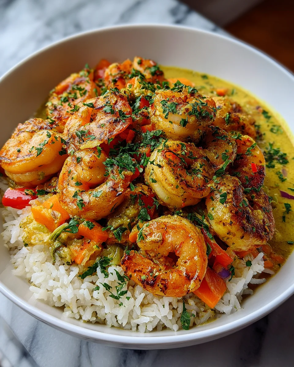 Coconut Curry Shrimp Bowl