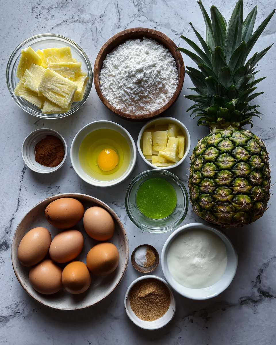 Coconut Rum Pineapple Cupcakes