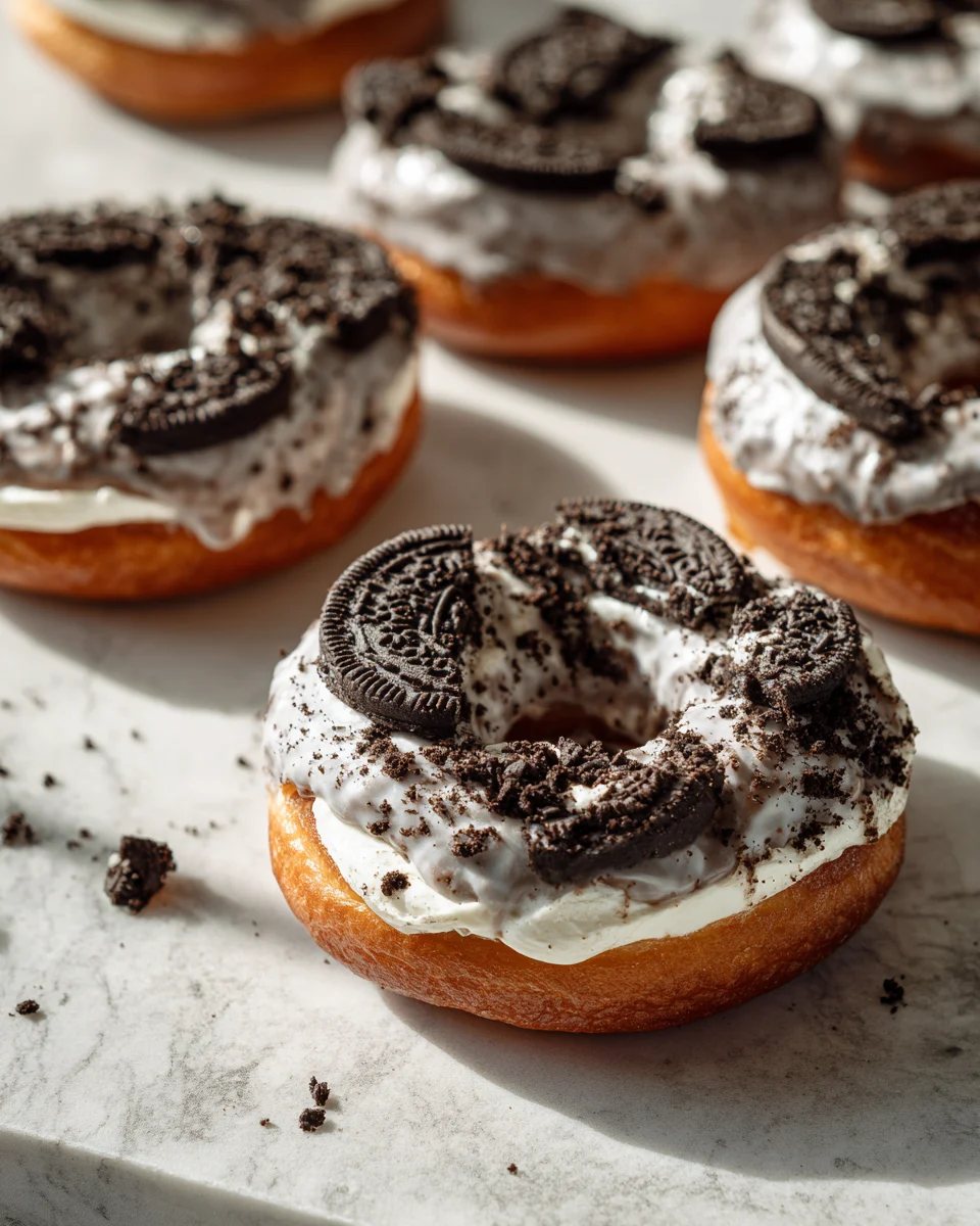 Cookies And Cream Stuffed Donuts