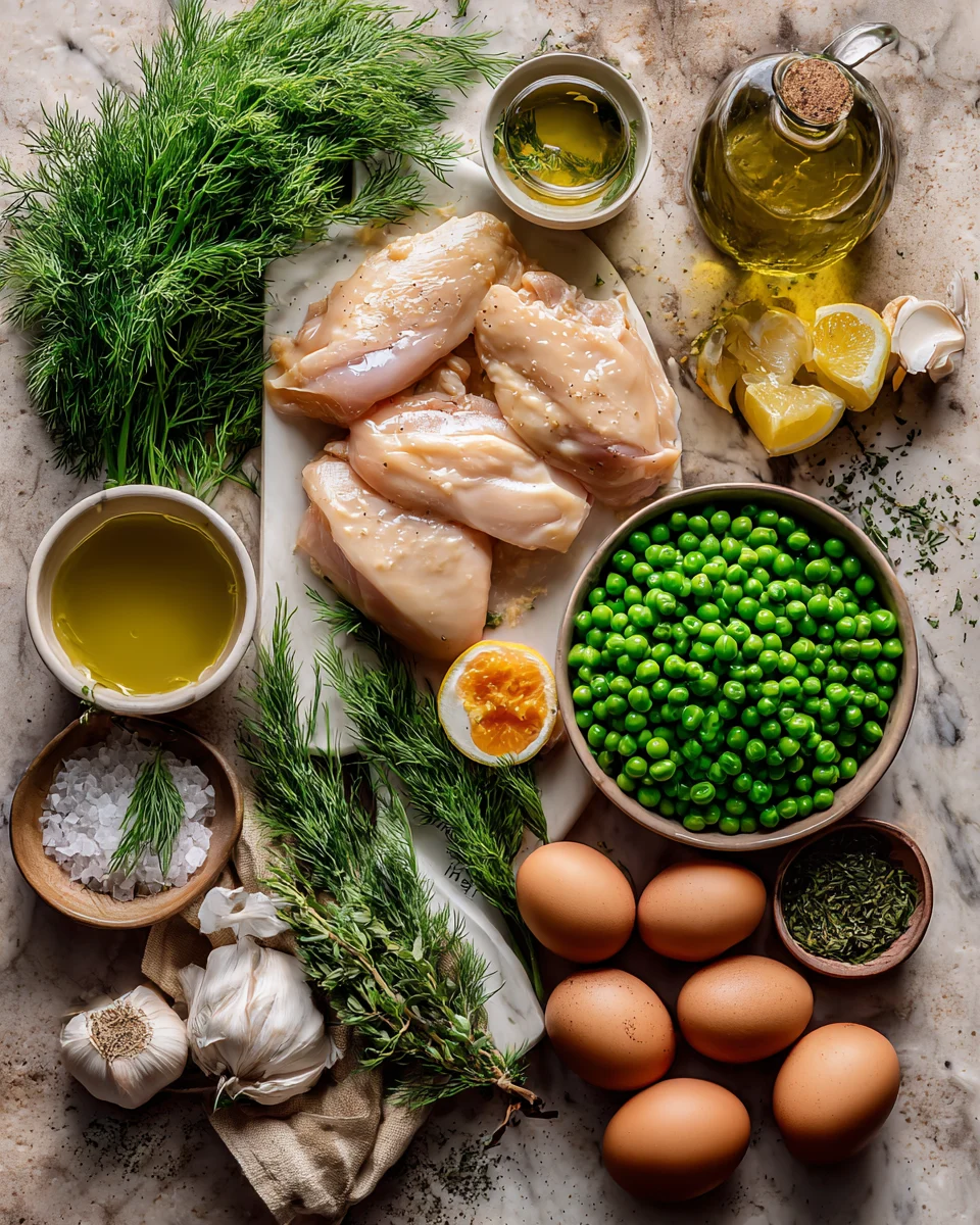 Creamy Dill Chicken And Peas
