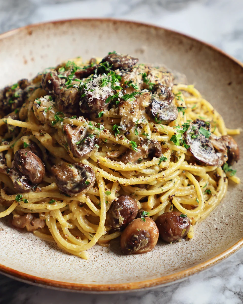 Creamy Mushroom Truffle Pasta