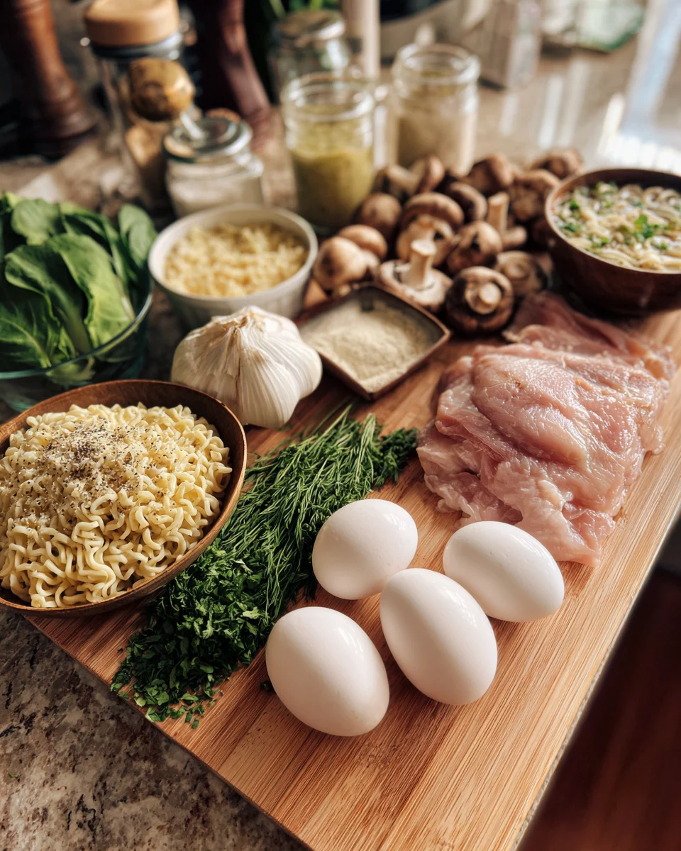 Creamy Roasted Garlic Chicken Ramen