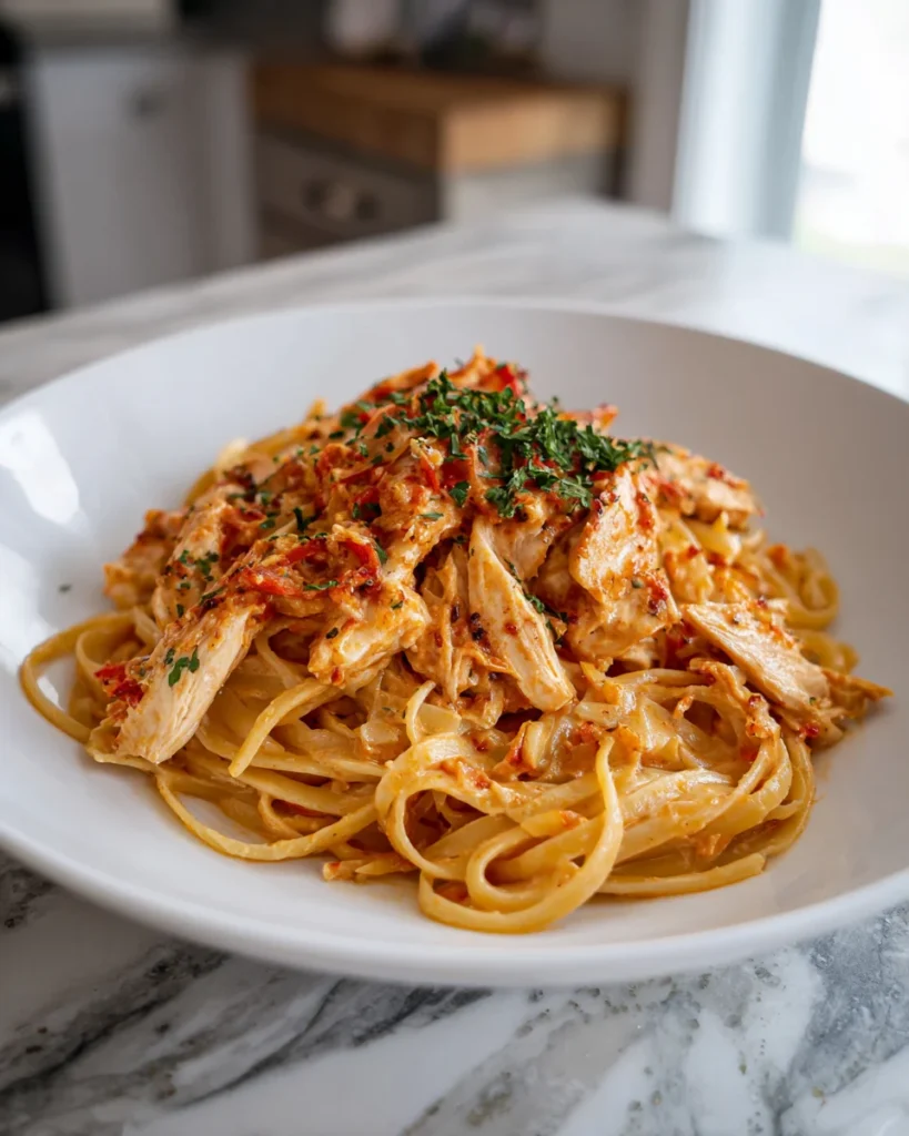 Creamy Roasted Red Pepper Chicken Pasta