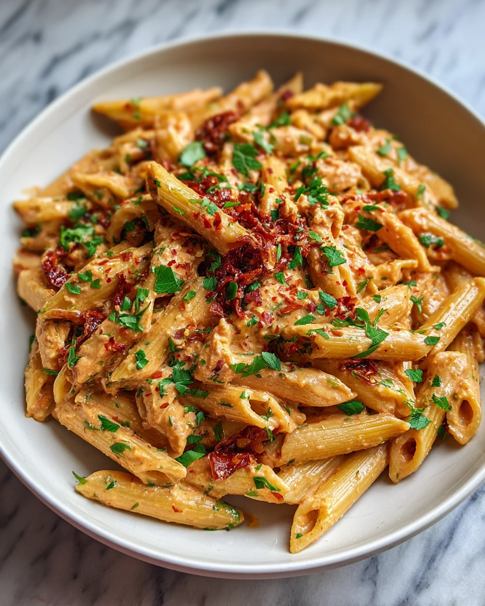 Creamy Sun Dried Tomato Penne