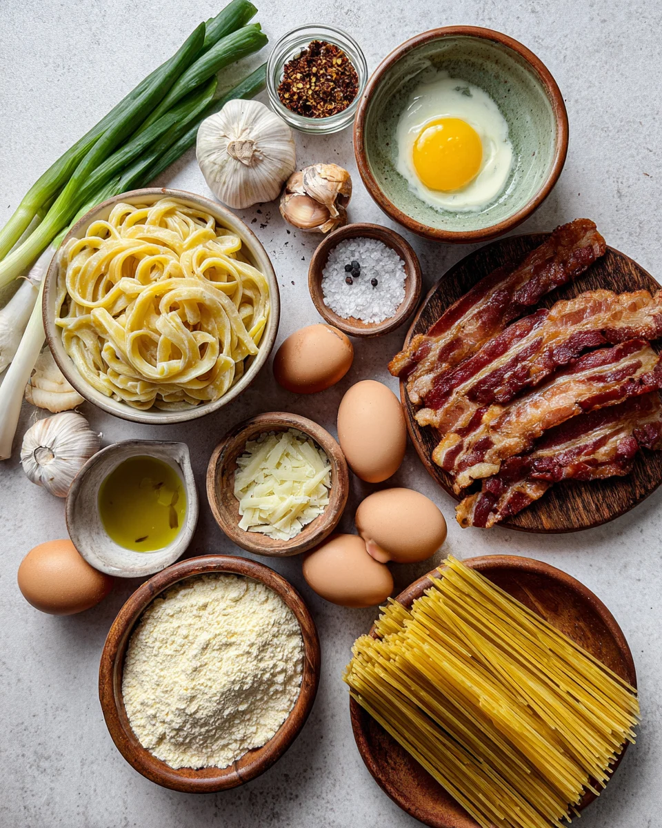 Crispy Bacon Cream Pasta