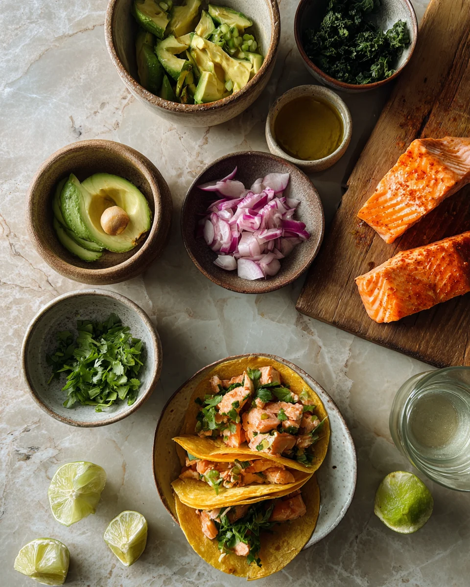 Crispy Bang Bang Salmon Tacos