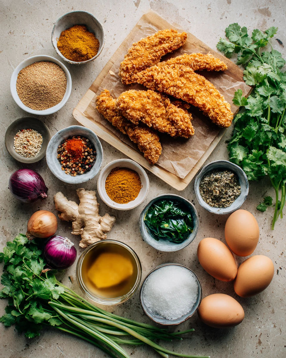 Crispy Coconut Curry Chicken Strips Recipe