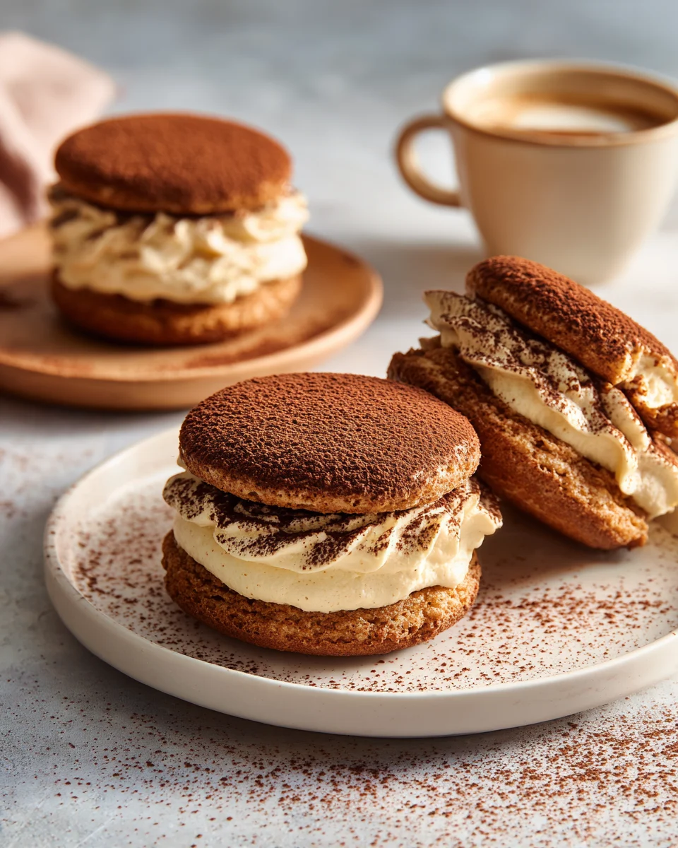 Espresso Tiramisu Cookie Sandwiches