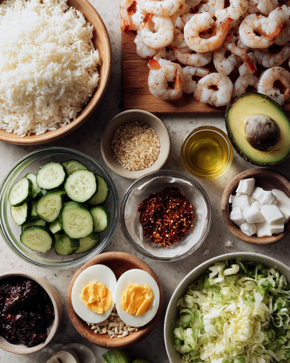 Garlic Butter Shrimp Rice Bowl