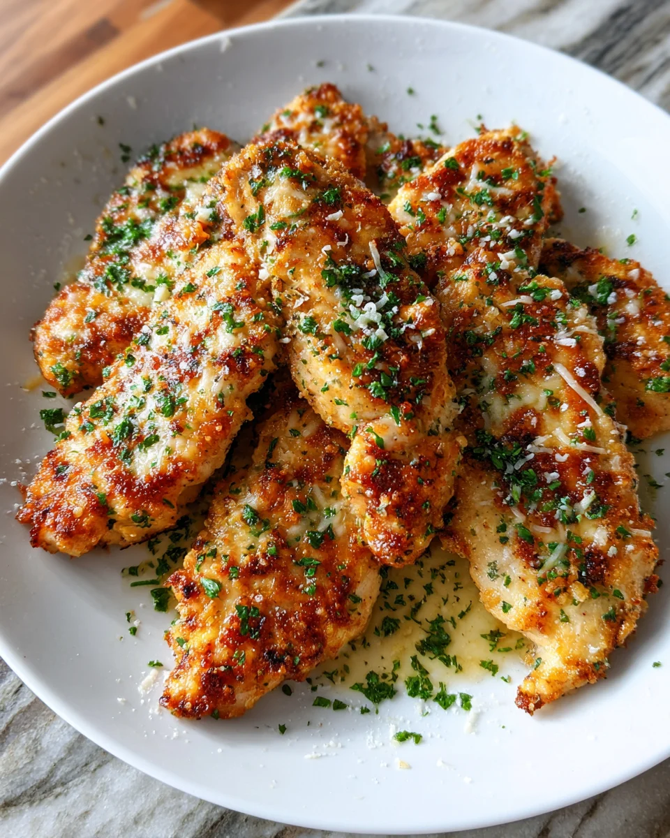 Garlic Parmesan Chicken Tenderloins