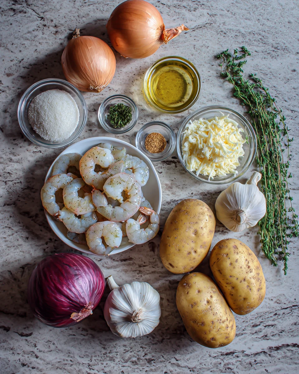Garlic Parmesan Shrimp Stuffed Potatoes
