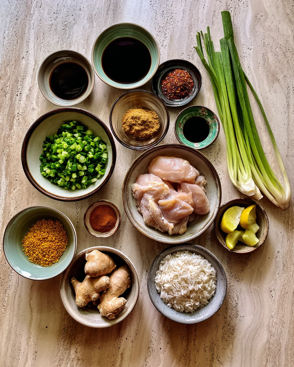 Delicious Ginger Scallion Chicken Rice Recipe