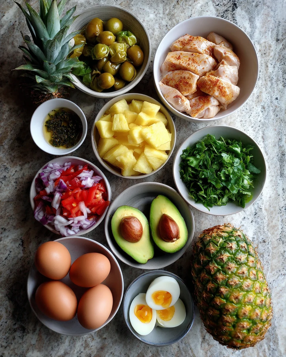 Hawaiian Huli Huli Chicken Stack