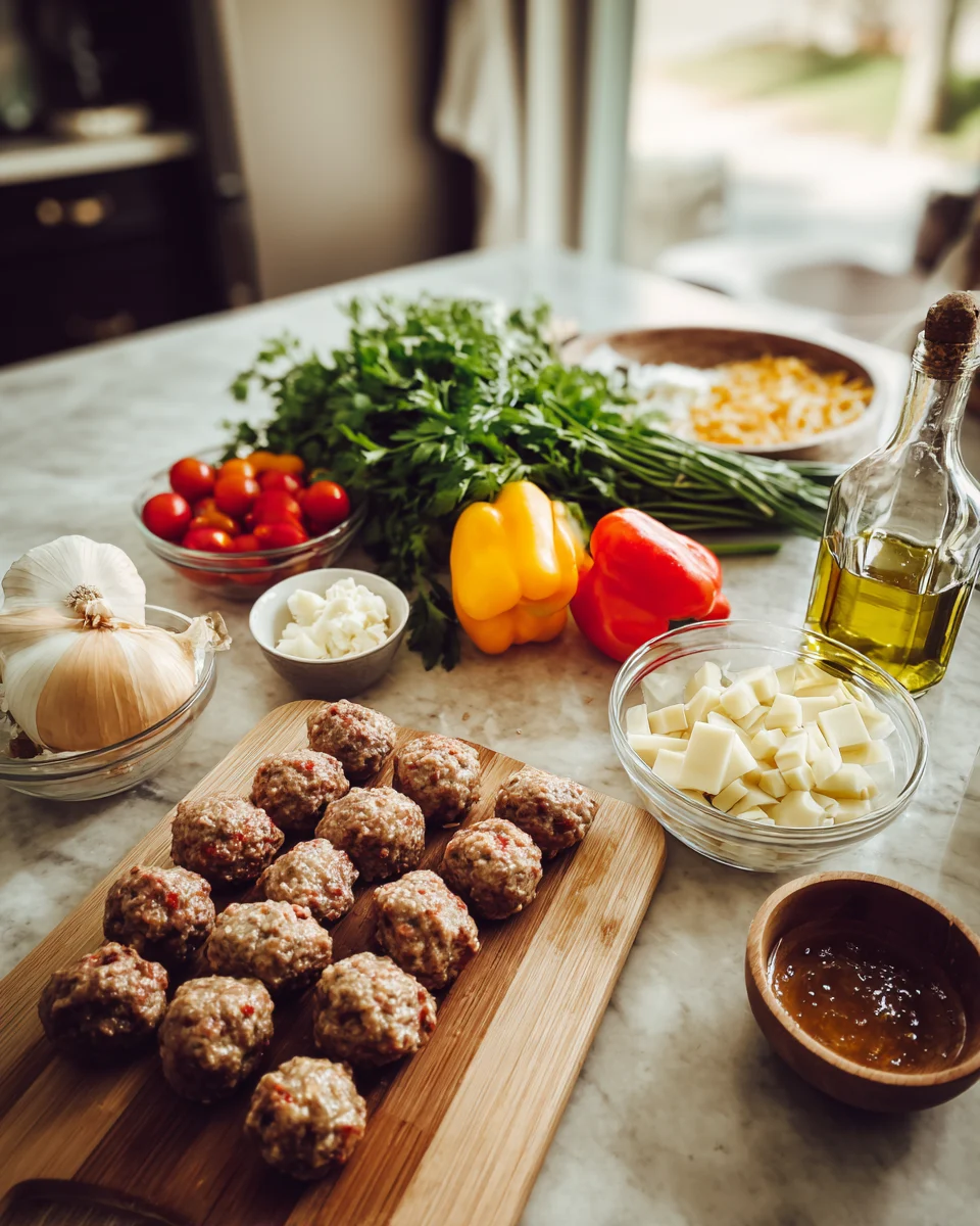Honey Garlic Glazed Meatball Dinner