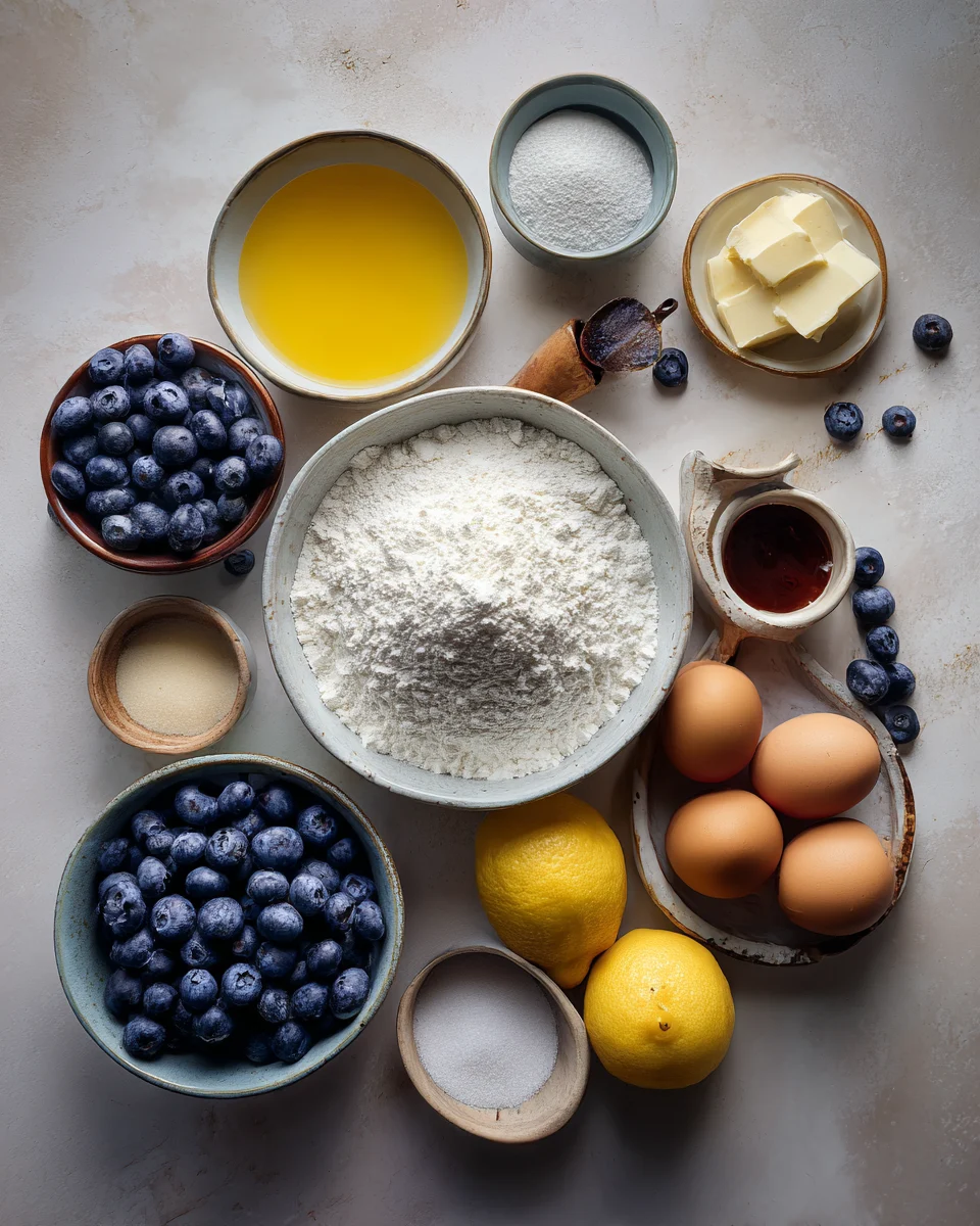 Lemon Blueberry Yogurt Loaf Cake