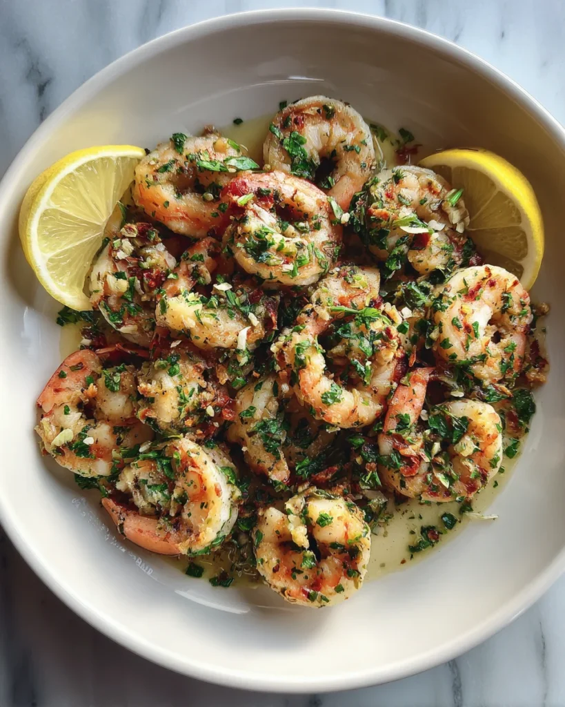Lemon Garlic Shrimp Skillet Recipe