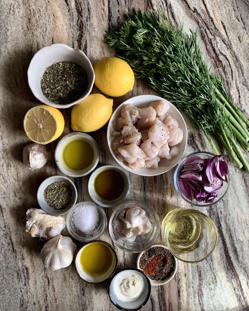 Lemon Herb Grilled Chicken Skewers