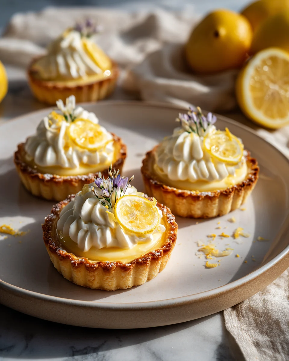 Lemon Honey Mascarpone Tartlets