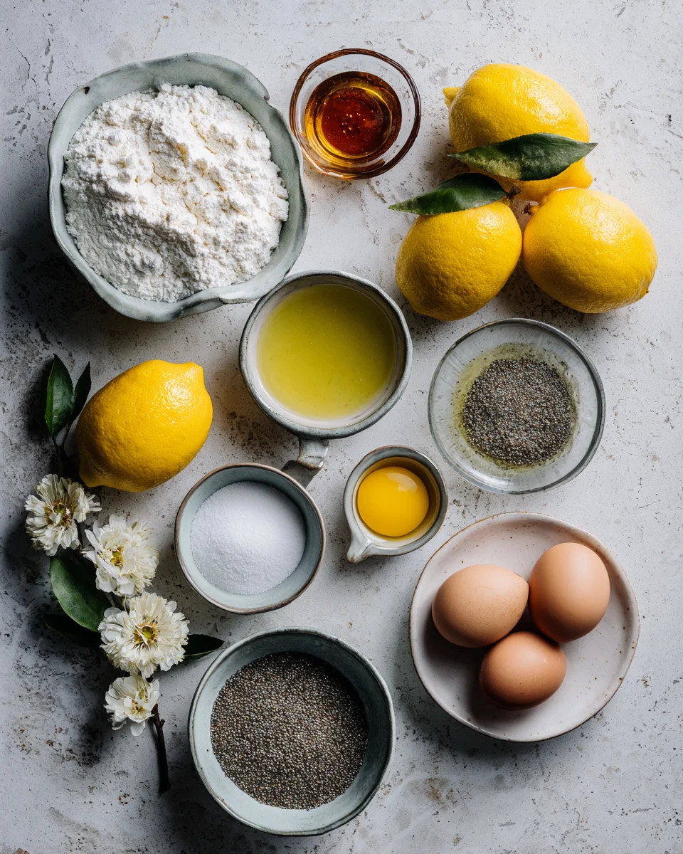 Lemon Honey Poppy Seed Tea Cake