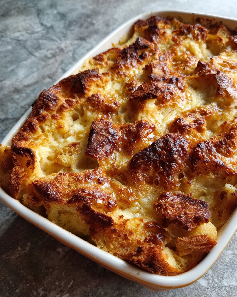 Maple Cinnamon Croissant Bread Pudding