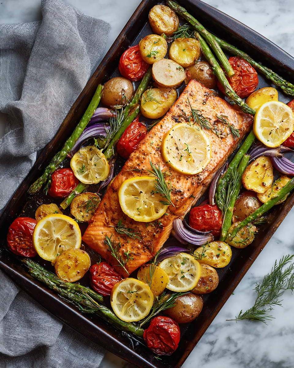 Maple Dijon Salmon Sheet Pan Dinner
