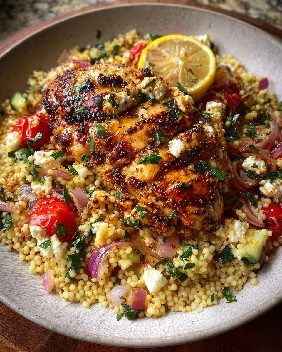 Mediterranean Chicken Lemon Couscous