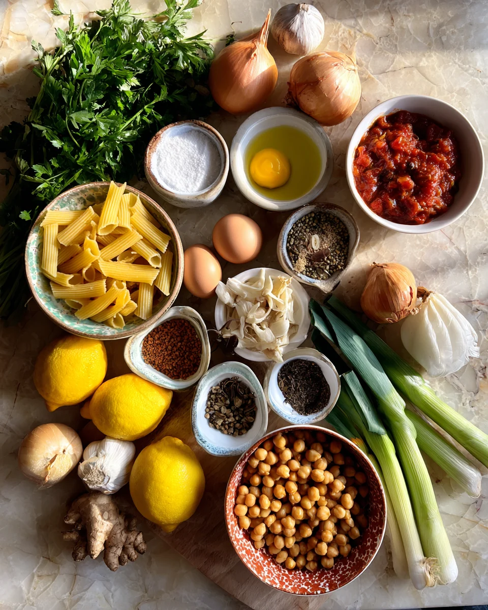 Mediterranean Chickpea Pasta Skillet