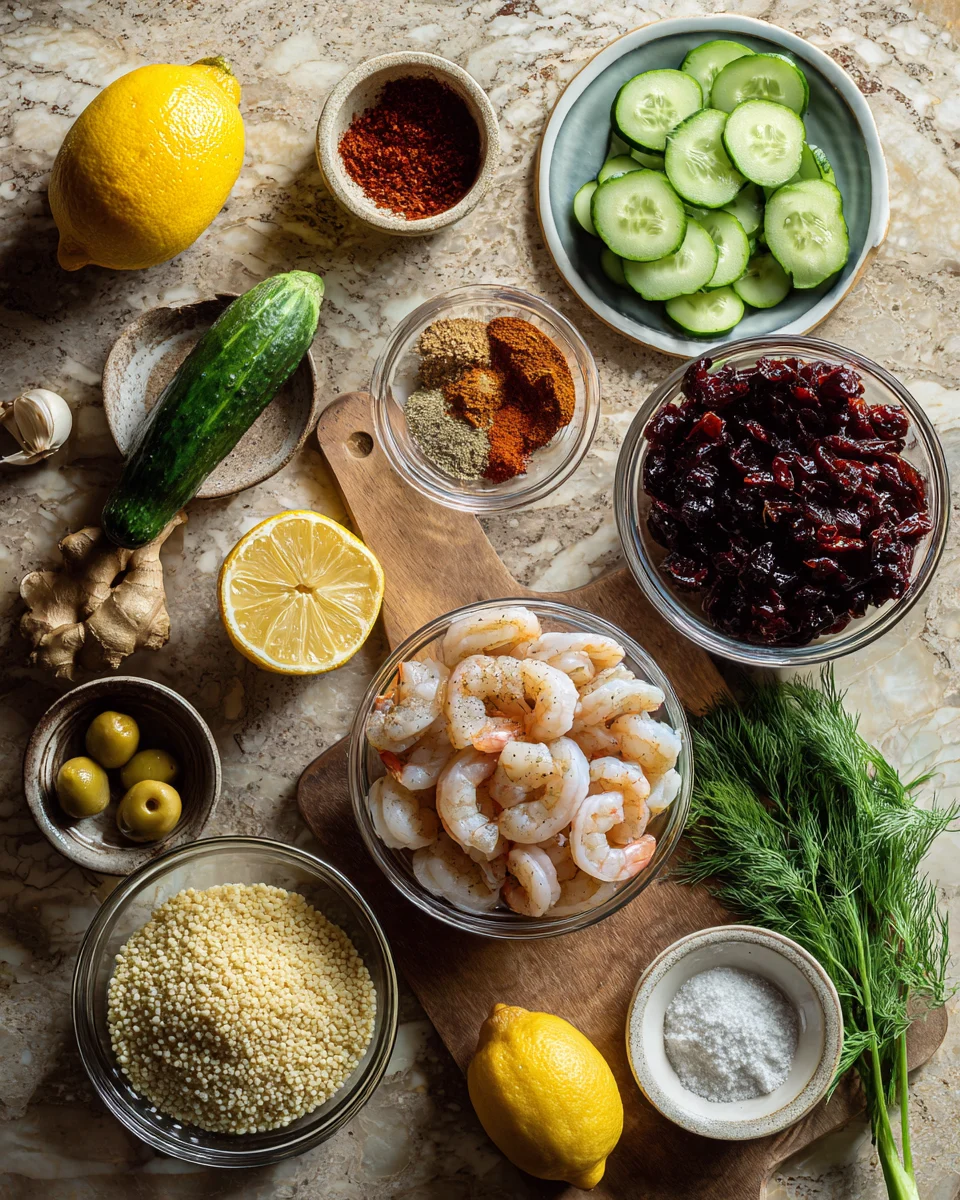 Mediterranean Shrimp Couscous Bowls